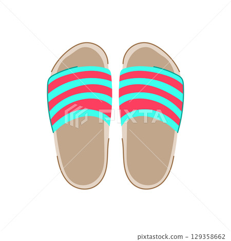 moccasins beach footwear cartoon vector illustration 129358662