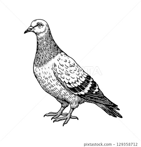 pigeon, bird, crow 129358712
