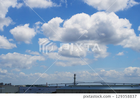 Gate Bridge under the blue sky Gate Bridge under the blue sky 129358837