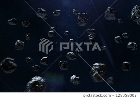 Asteroids or meteorites. 129359002