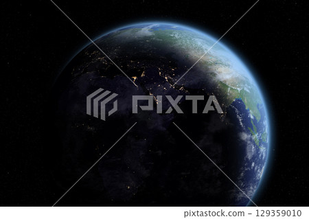 Earth the Blue Planet. 129359010