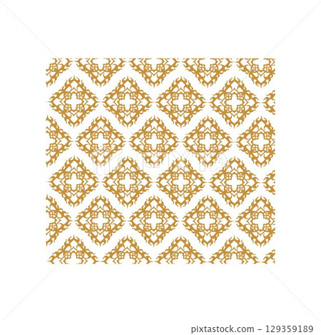 mandala flower And seamless pattern luxury vector 129359189