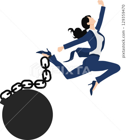 Graphic material illustration of shackles 129359470