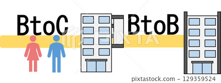Graphic illustrations for BtoB and BtoC businesses Graphic illustrations for BtoB and BtoC businesses 129359524