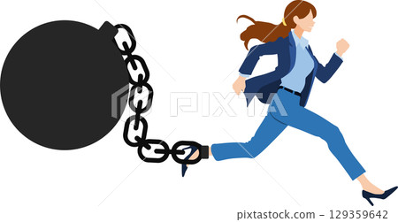 枷鎖的圖形材料插圖 129359642