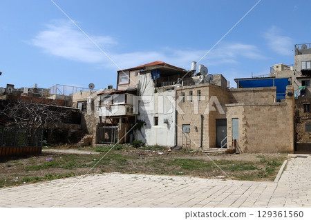 The ancient fortress city of Acre on the Mediterranean coast. 129361560