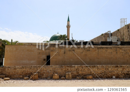 The ancient fortress city of Acre on the Mediterranean coast. 129361565