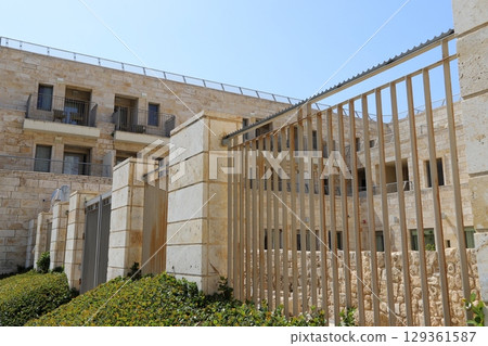 The ancient fortress city of Acre on the Mediterranean coast. 129361587