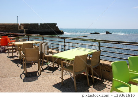 The ancient fortress city of Acre on the Mediterranean coast. 129361610