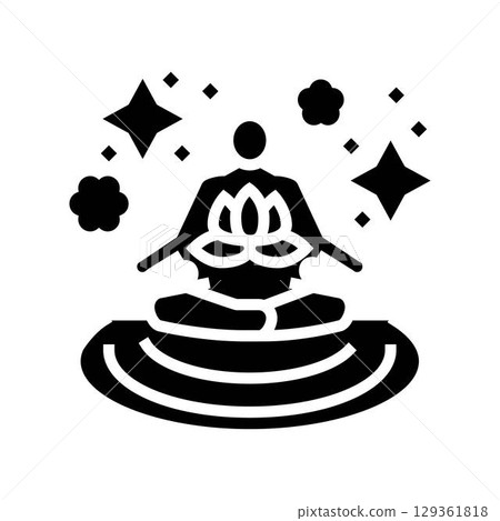 aura calm waves inclusive fitness glyph icon vector illustration aura calm waves inclusive fitness glyph icon vector illustration 129361818