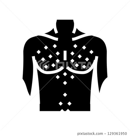 body hair growth adolescence puberty glyph icon vector illustration 129361950
