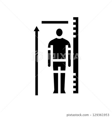 growth spurts adolescence puberty glyph icon vector illustration 129361953