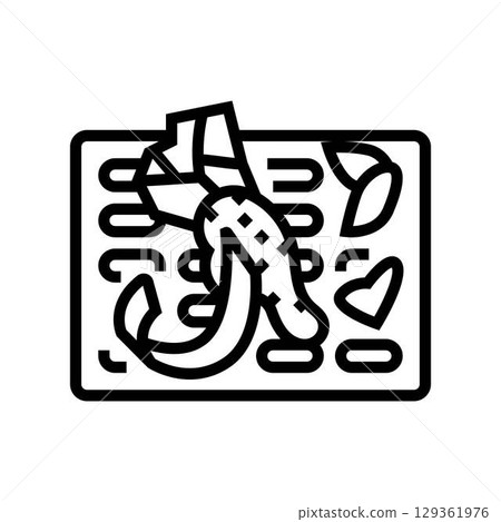 urban storm drain garbage line icon vector illustration urban storm drain garbage line icon vector illustration 129361976