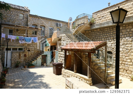 The ancient city of Safed in northern Israel. City of artists and Kabbalists. The ancient city of Safed in northern Israel. City of artists and Kabbalists. 129362371
