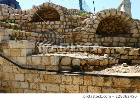 The ancient city of Safed in northern Israel. City of artists and Kabbalists. The ancient city of Safed in northern Israel. City of artists and Kabbalists. 129362450