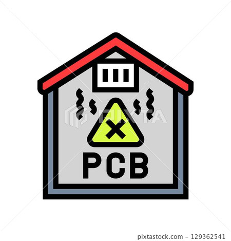 air duct system releasing invisible pcb color icon vector illustration air duct system releasing invisible pcb color icon vector illustration 129362541