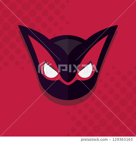 Dark villain mask style. Vector Dark villain mask style. Vector 129363163