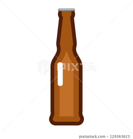Dark beer bottle icon. Vector Dark beer bottle icon. Vector 129363623