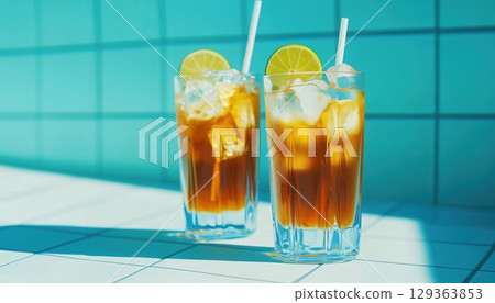 Refreshing Cuban Cocktail 129363853