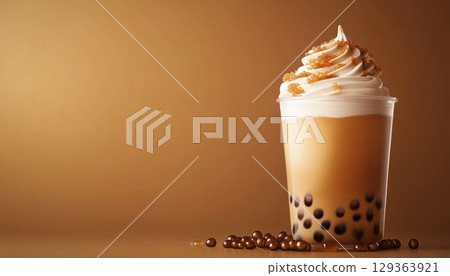 The Trendy Boba Dalgona Coffee 129363921