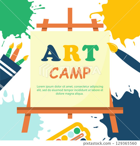 Kids Art Camp Poster 2 129365560