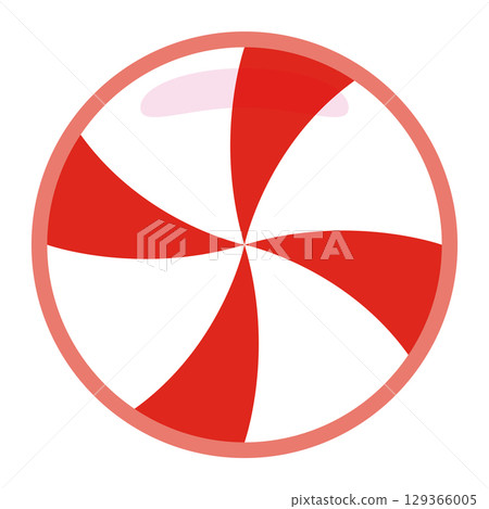Peppermint candy swirl pattern. Vector Peppermint candy swirl pattern. Vector 129366005