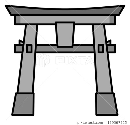 Mysterious torii gate illustrations for talismans and barriers at shrines and temples Mysterious torii gate illustrations for talismans and barriers at shrines and temples 129367325