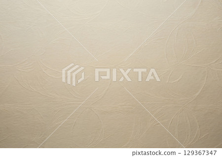 Washi Paper Texture Background Light Beige Generative AI 129367347