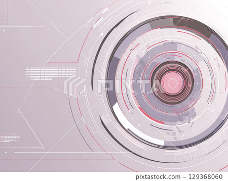 Modern geometric business background circular pink purple 129368060