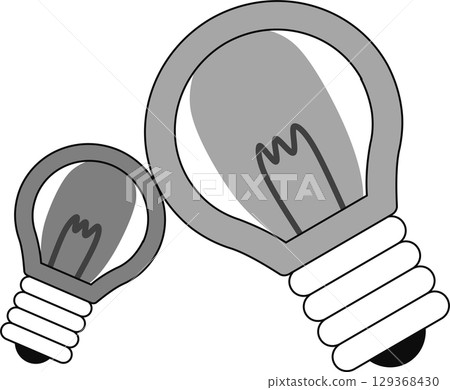 Illustration of a person who can't come up with an idea Illustration of a person who can't come up with an idea 129368430