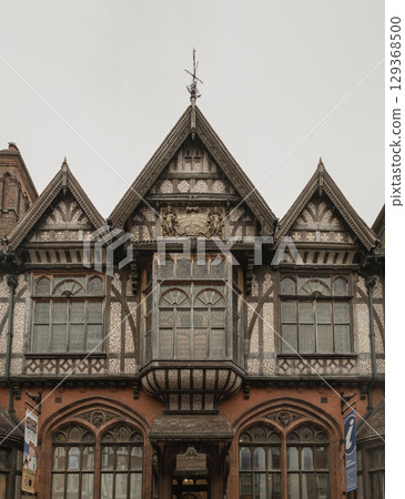 The facade of Royal Museum and Free Library in Canterbury. 129368500