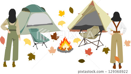 下落的葉子的例證在秋天 下落的葉子的例證在秋天 129368922