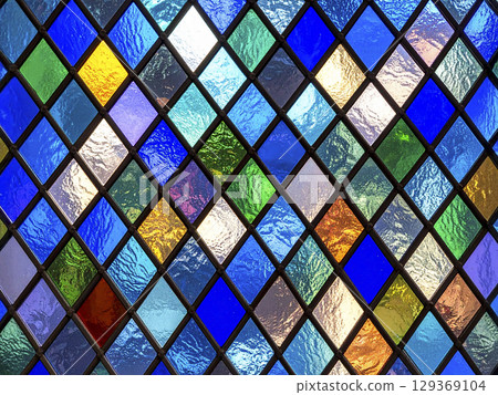 Stained Glass Background AI-Generated Image 129369104