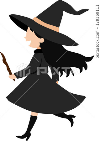 Witch illustration (Halloween) Witch illustration (Halloween) 129369111