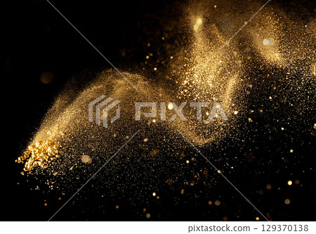 gold, beam, backgound 129370138
