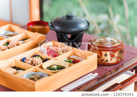 Japanese cuisine catering, kaiseki cuisine, kappo cuisine, catering (ryokan) 129370341