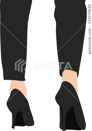High heels graphic illustration High heels graphic illustration 129370640
