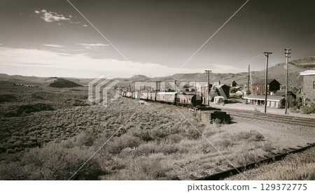 Old American landscape photography 129372775