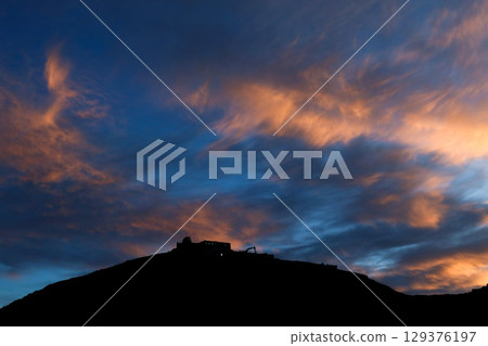 乘鞍山的晚景 129376197