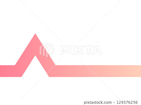 Pink electrocardiogram waveform graph image Pink electrocardiogram waveform graph image 129376256