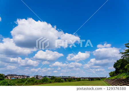 Summer sky scenery 129376380
