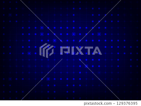 Square line pattern blue tech background Square line pattern blue tech background 129376395