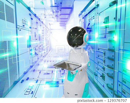 The concept of delivery robots or food delivery robots 129376707