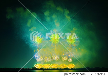 Koga Fireworks Festival 20th Koga Fireworks Festival Extra-large Wide Starmine 129376951