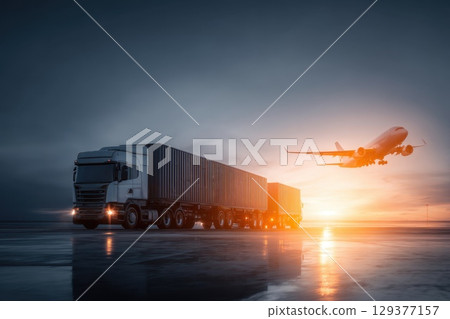 Dynamic Composite Scene Blending Air and Sea Transportation with Land and Water Elements Dynamic Composite Scene Blending Air and Sea Transportation with Land and Water Elements 129377157