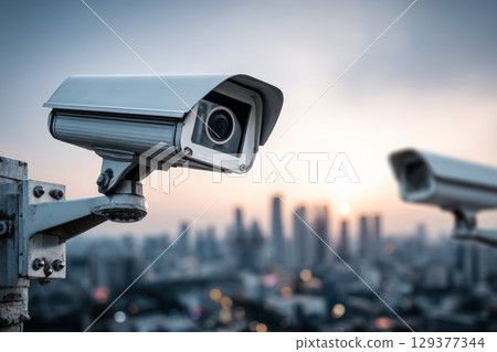 Close-Up View of Smart City Sensors for Urban Monitoring and Safety Enhancement 129377344