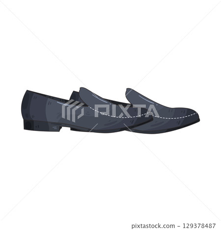illustration of loafers 129378487