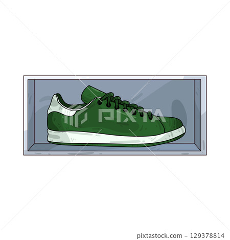 illustration of sneakers 129378814