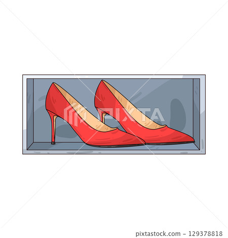 illustration of high heels 129378818