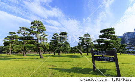 從故宮前的廣場看到的摩天大樓 129379135